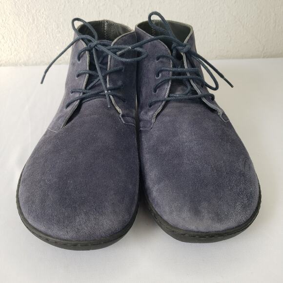Groundies Milano Urban Barefoot Shoes Boots Size EU 45 US 12 Mens Blue Suede main image 10